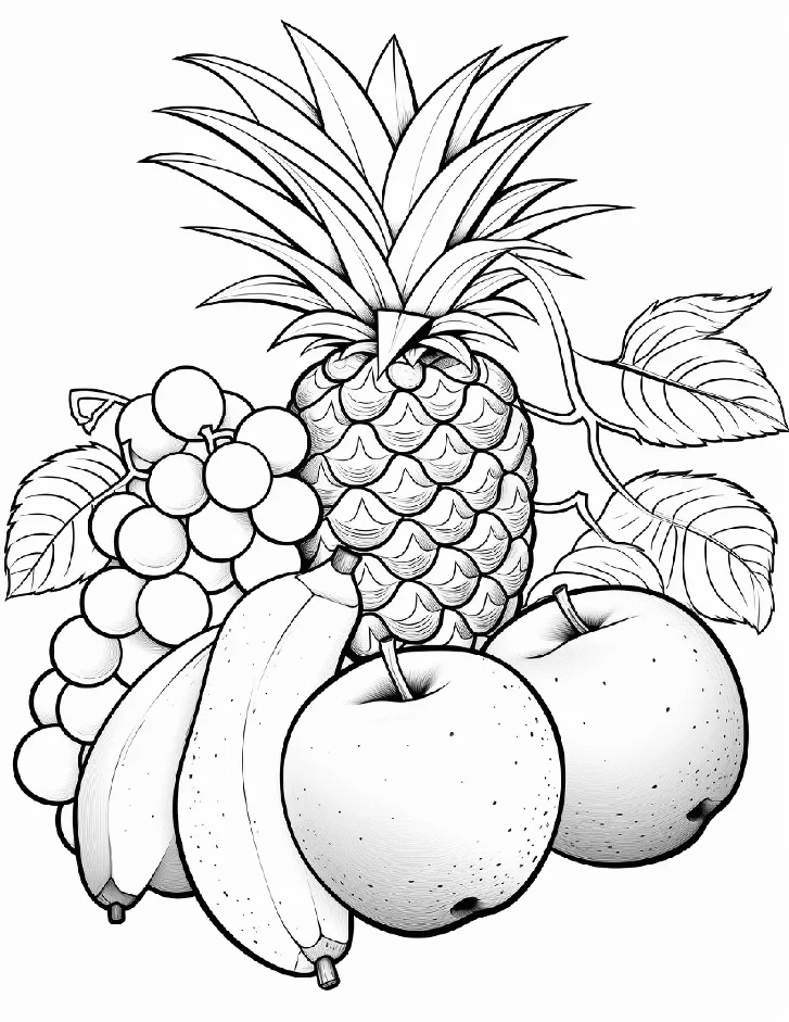 Desenhos de Frutas para colorir 3