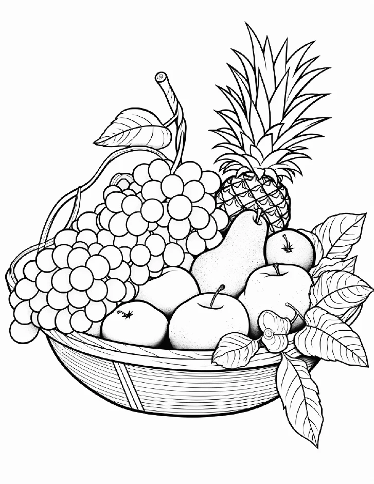 Desenhos de Frutas para colorir 4