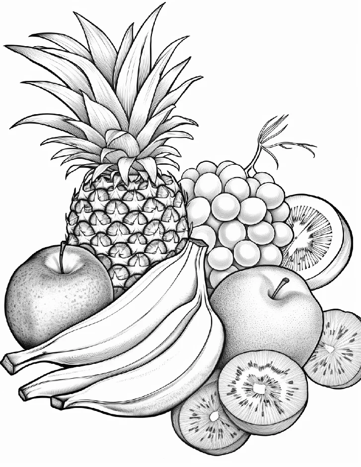 Desenhos de Frutas para colorir 5