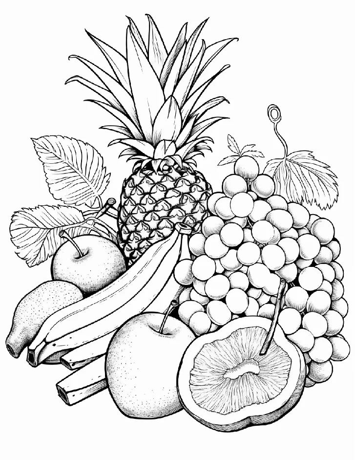 Desenhos de Frutas para colorir 7