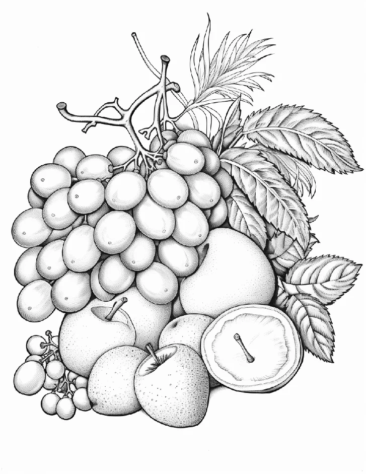 Desenhos de Frutas para colorir 9