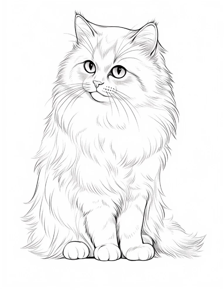 Desenhos de Gatos para colorir 10