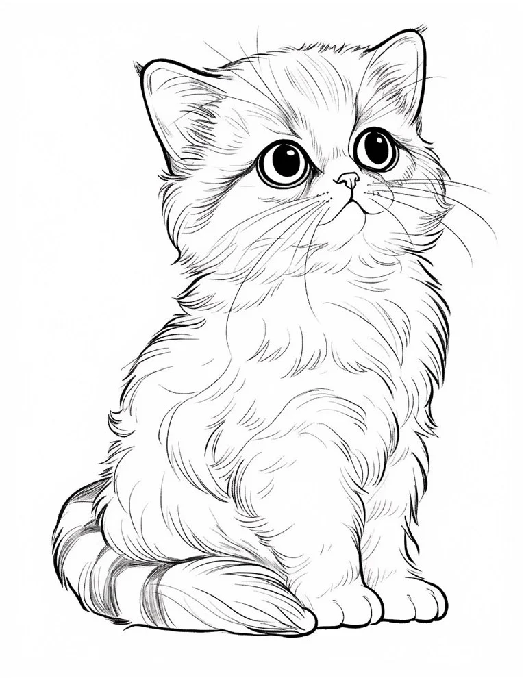 Desenhos de Gatos para colorir 26