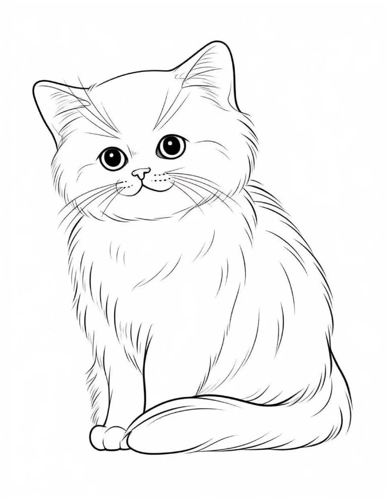 Desenhos de Gatos para colorir 30