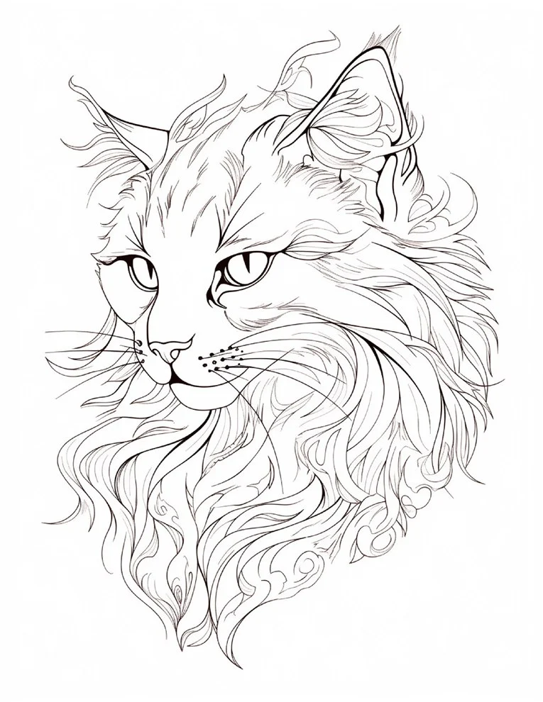Desenhos de Gatos para colorir 33