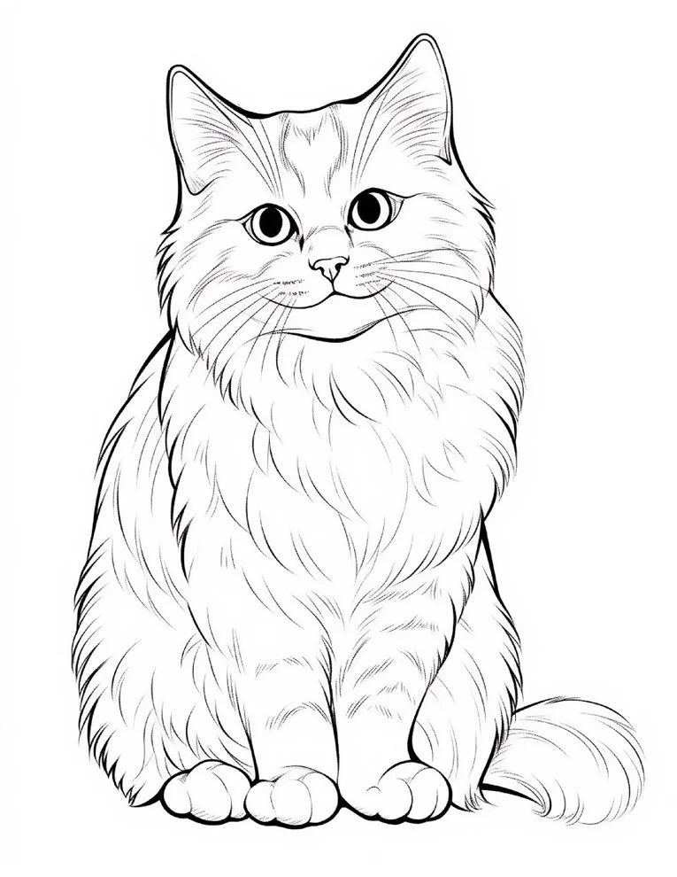 Desenhos de Gatos para colorir 36