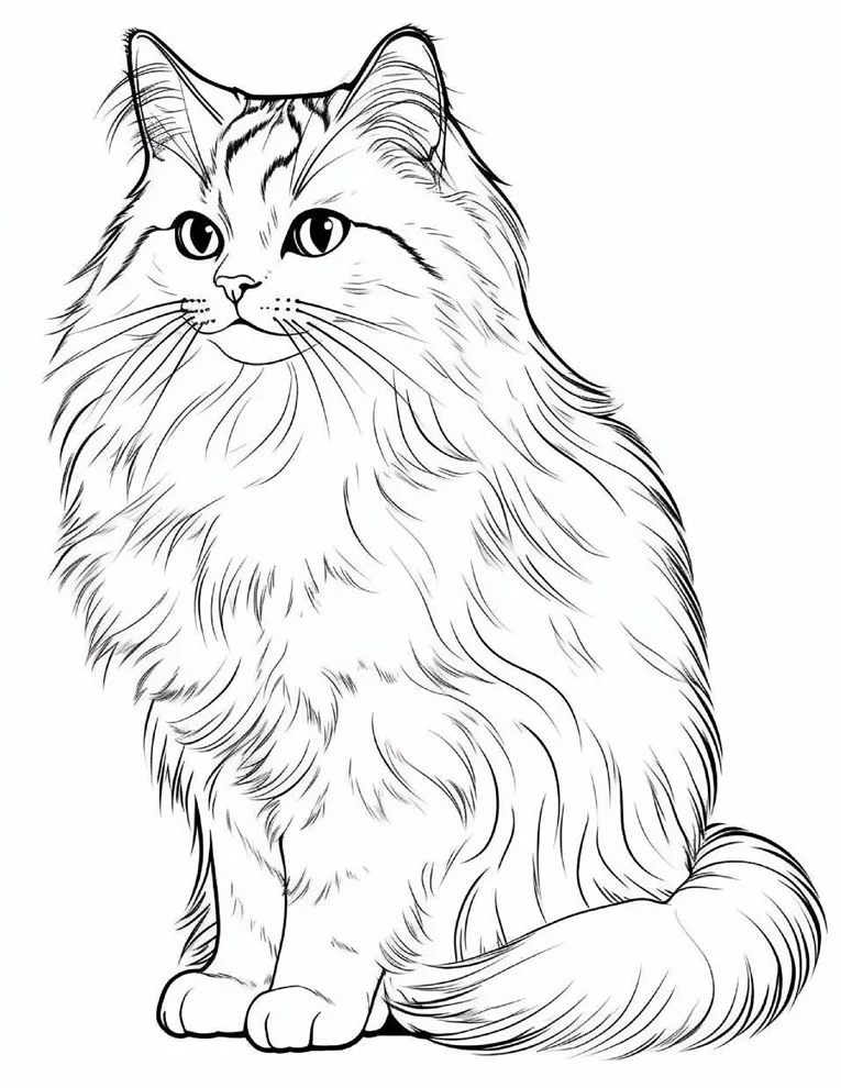 Desenhos de Gatos para colorir 40
