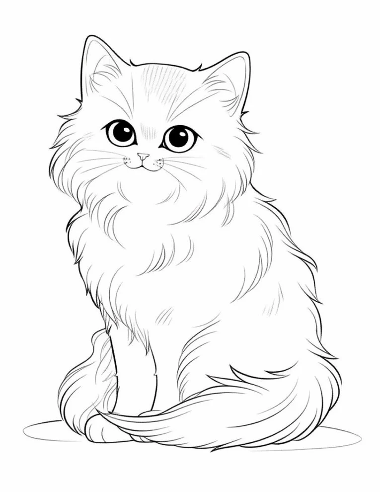 Gatos para colorir