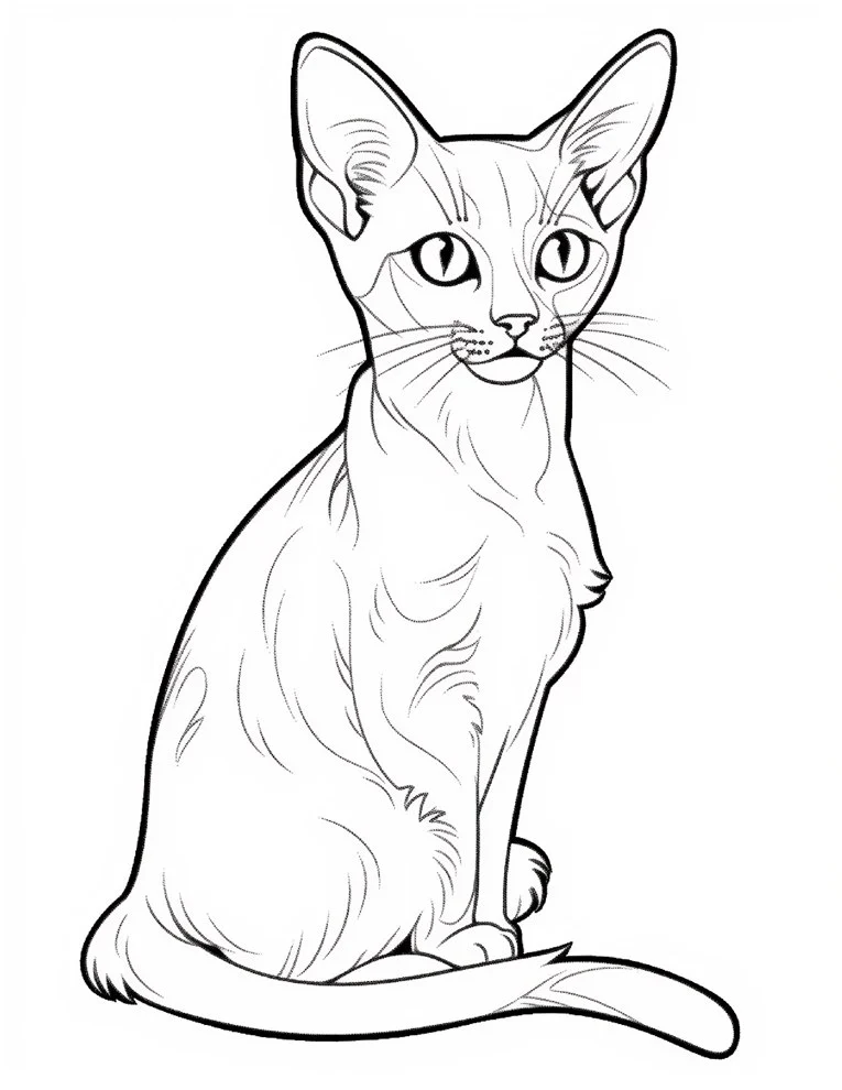 Desenhos de Gatos para colorir 8
