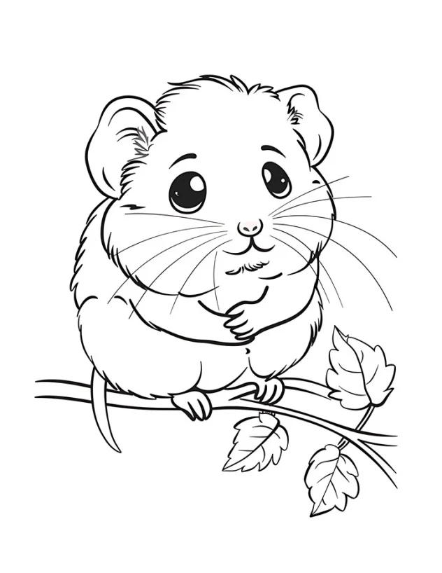Desenhos de Hamster para colorir 11