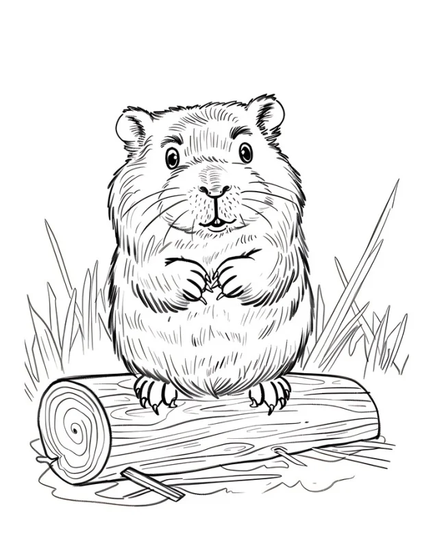Desenhos de Hamster para colorir 12
