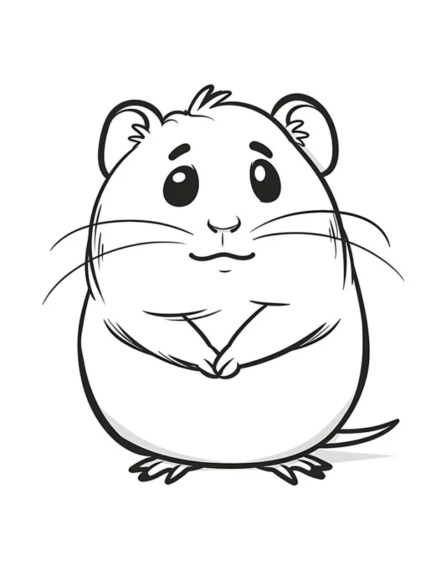 Desenhos de Hamster para colorir 13