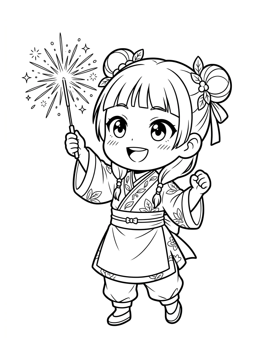 Desenhos de Maomao Apotecária para colorir 27