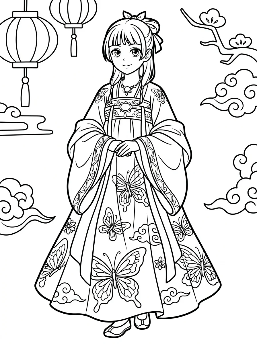 Desenhos de Maomao Apotecária para colorir 31