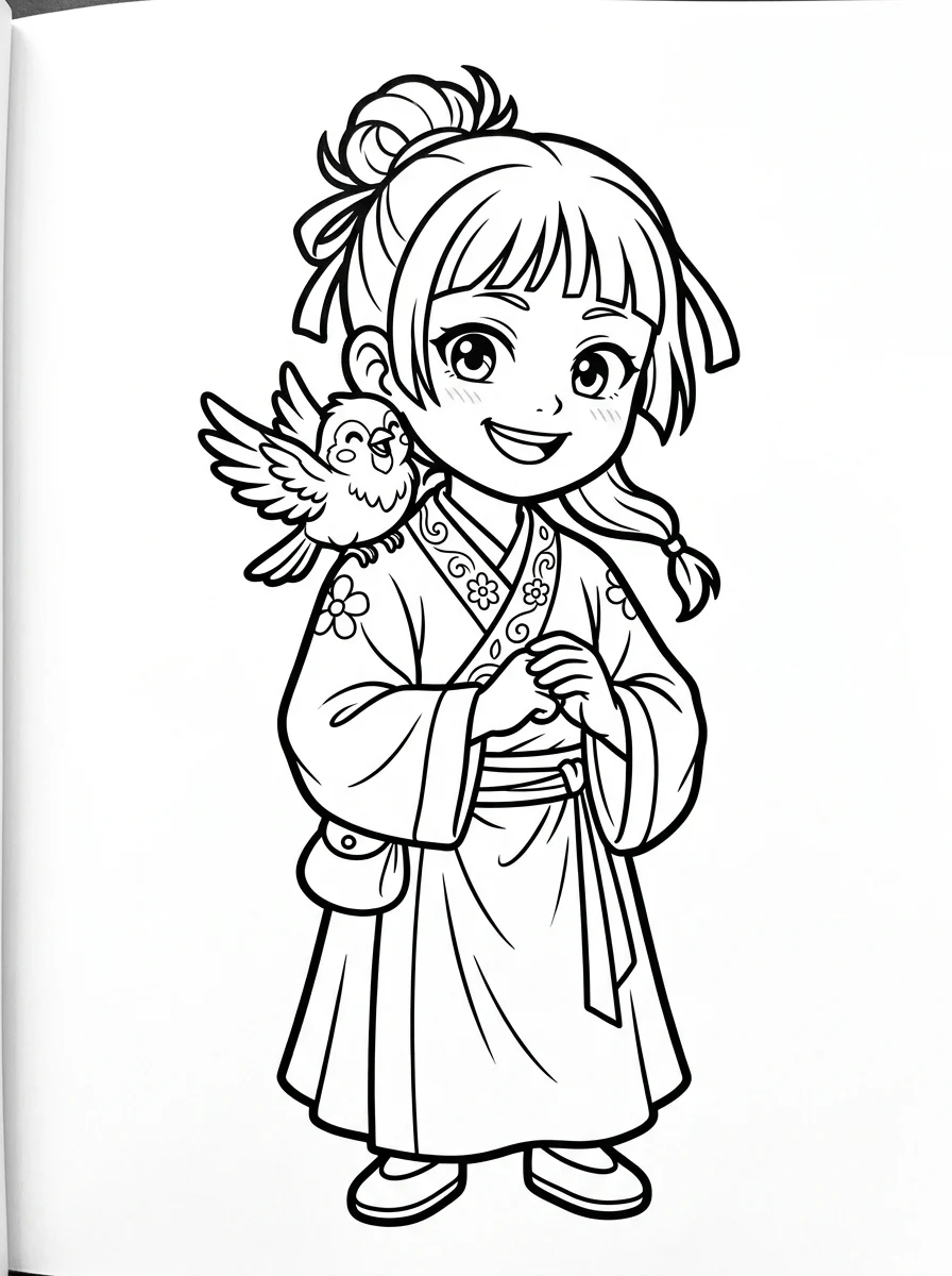 Desenhos de Maomao Apotecária para colorir 38
