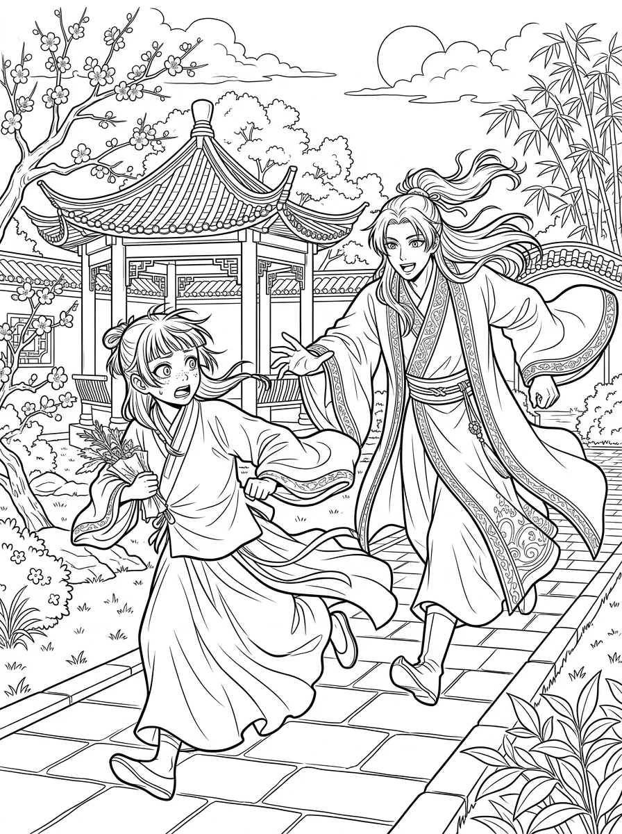 Desenhos de Maomao Apotecária para colorir 40