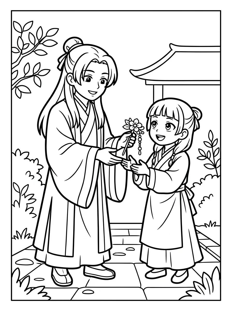 Desenhos de Maomao Apotecária para colorir 42