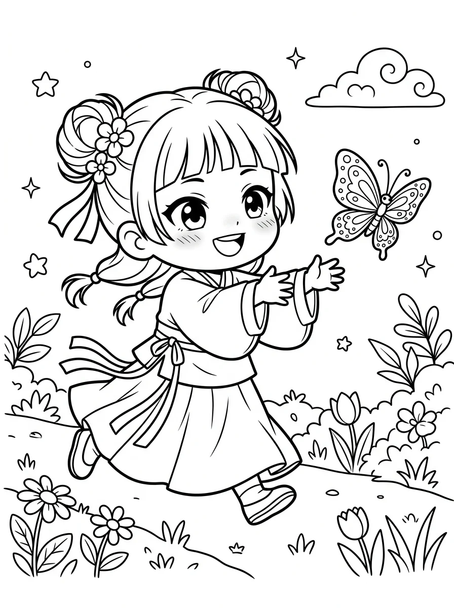 Desenhos de Maomao Apotecária para colorir 50