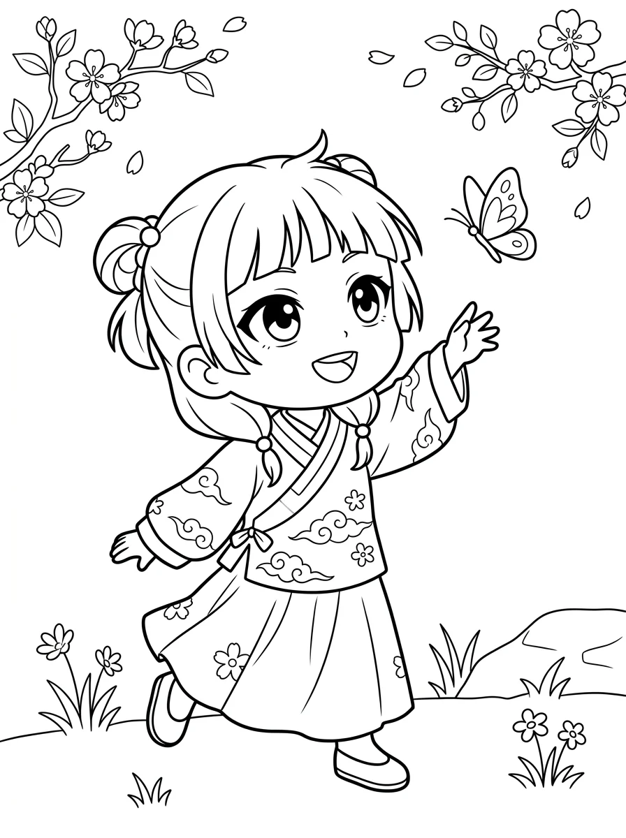 Desenhos de Maomao Apotecária para colorir 7