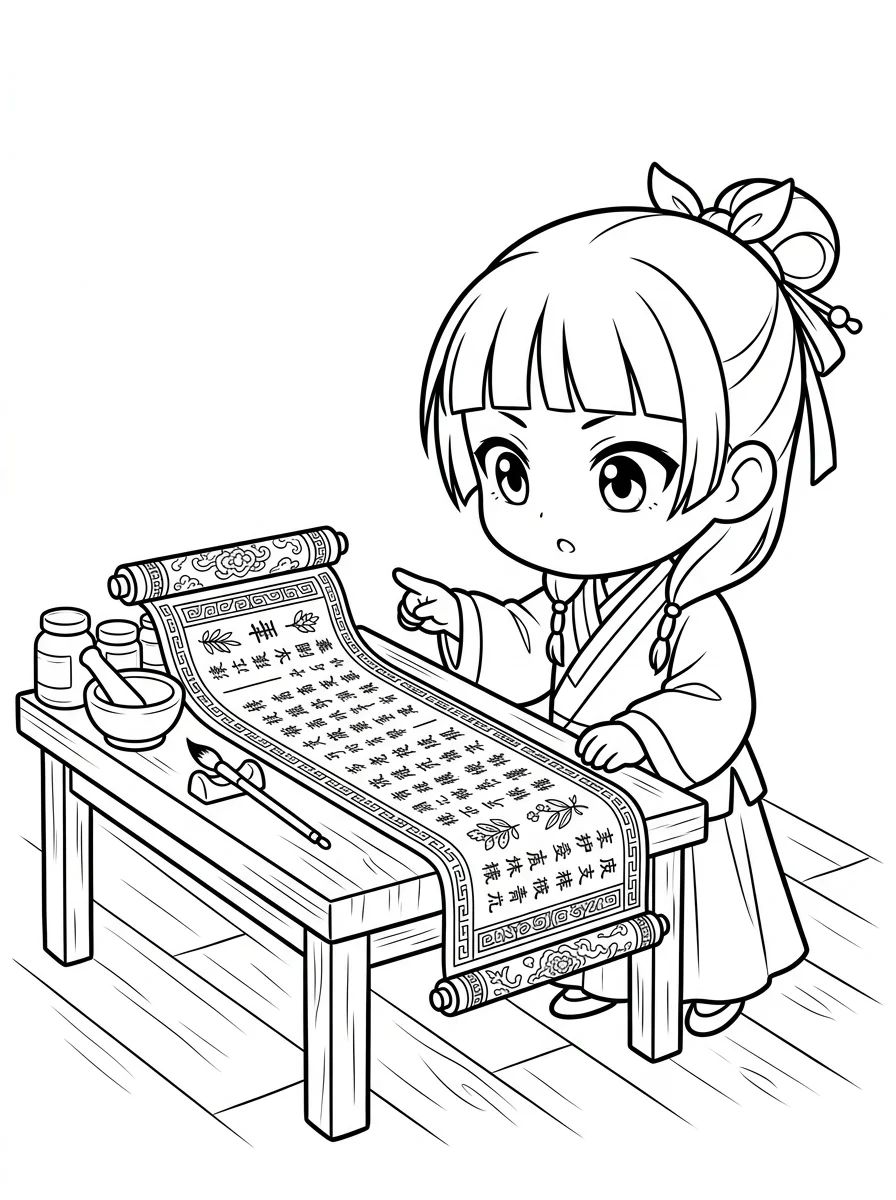 Desenhos de Maomao Apotecária para colorir 75