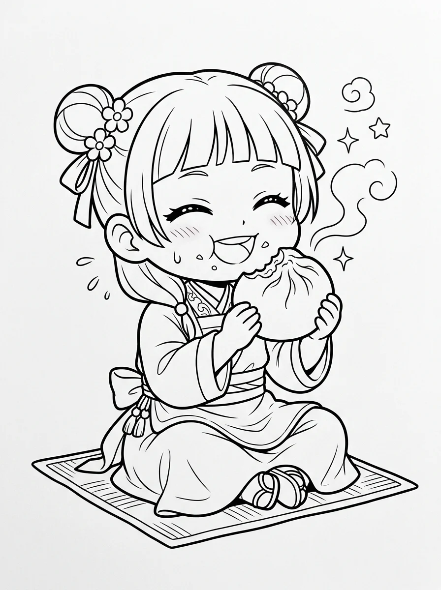 Desenhos de Maomao Apotecária para colorir 9