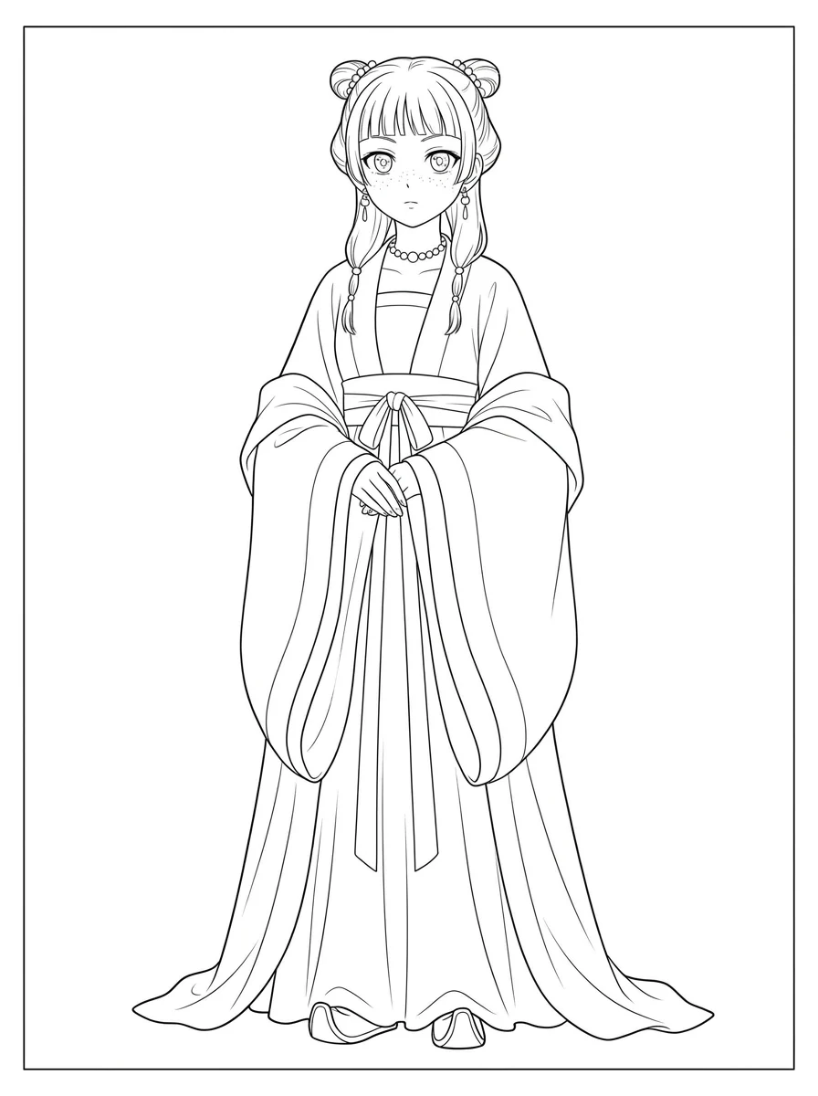 Desenhos de Maomao Apotecária para colorir 99