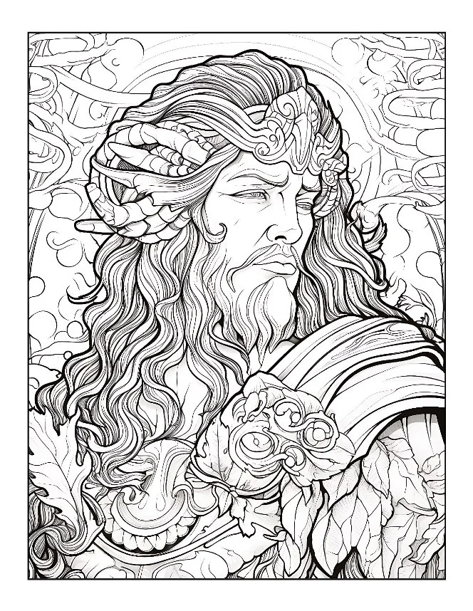 Desenhos de Mitologia Grega para colorir 1