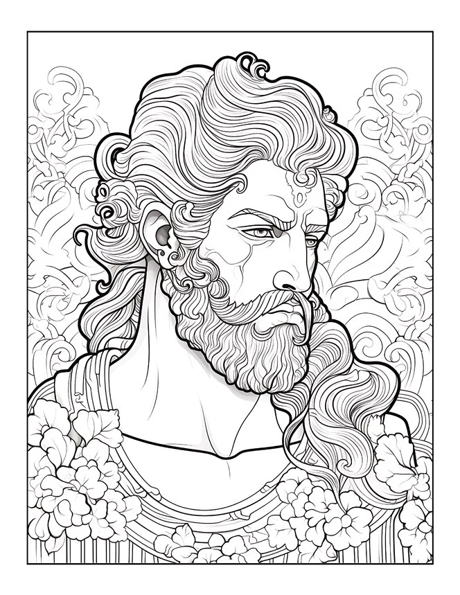 Desenhos de Mitologia Grega para colorir 10