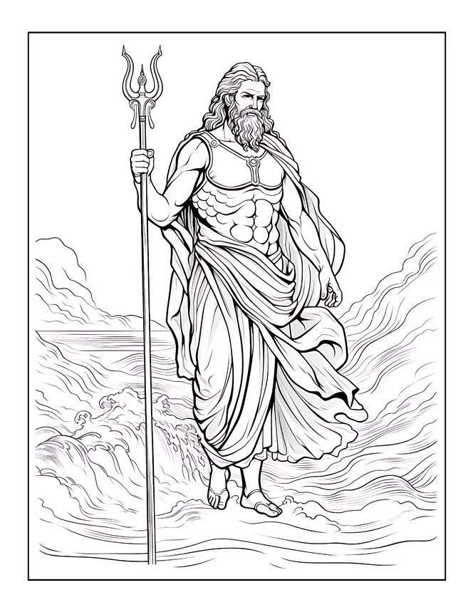 Desenhos de Mitologia Grega para colorir 11