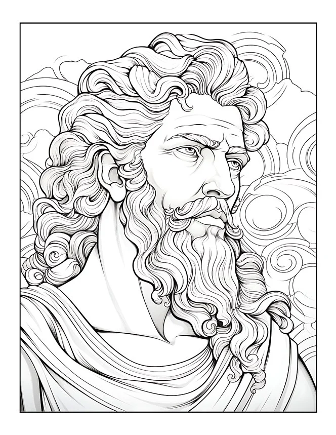 Desenhos de Mitologia Grega para colorir 12