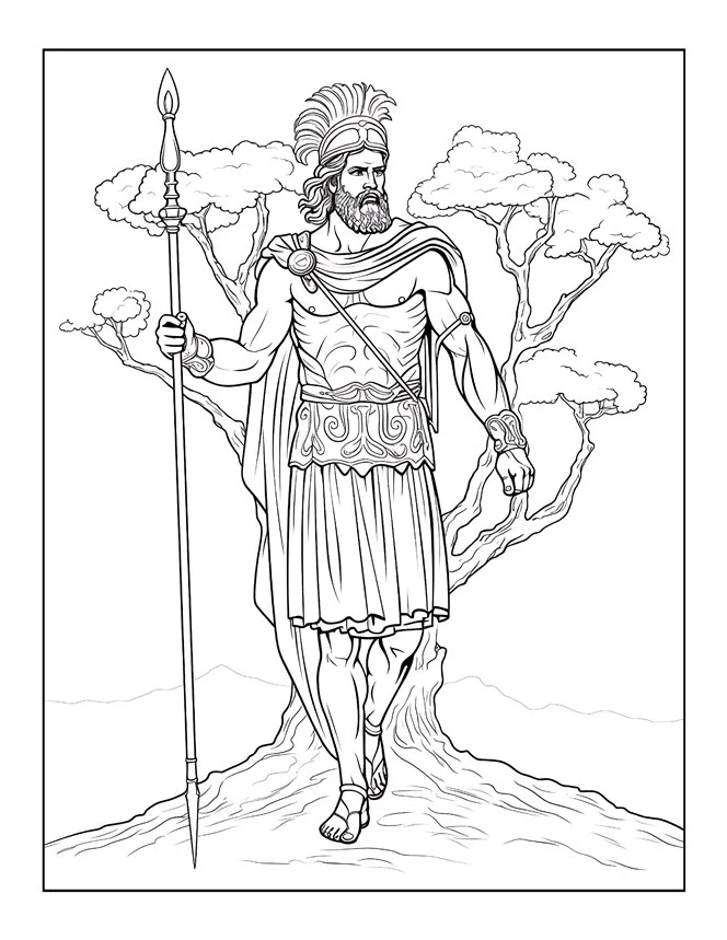 Desenhos de Mitologia Grega para colorir 13