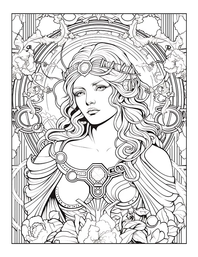 Desenhos de Mitologia Grega para colorir 14