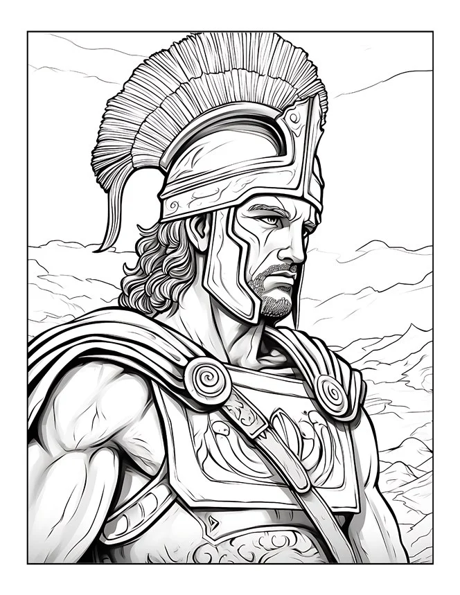Desenhos de Mitologia Grega para colorir 15