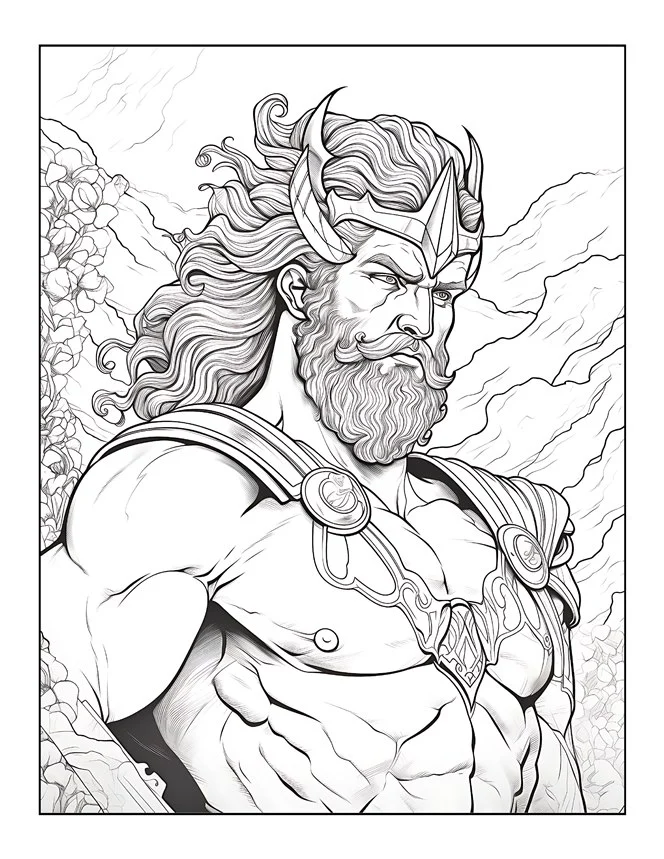 Desenhos de Mitologia Grega para colorir 16