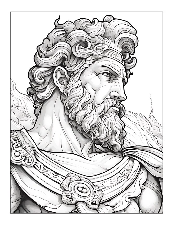 Desenhos de Mitologia Grega para colorir 18