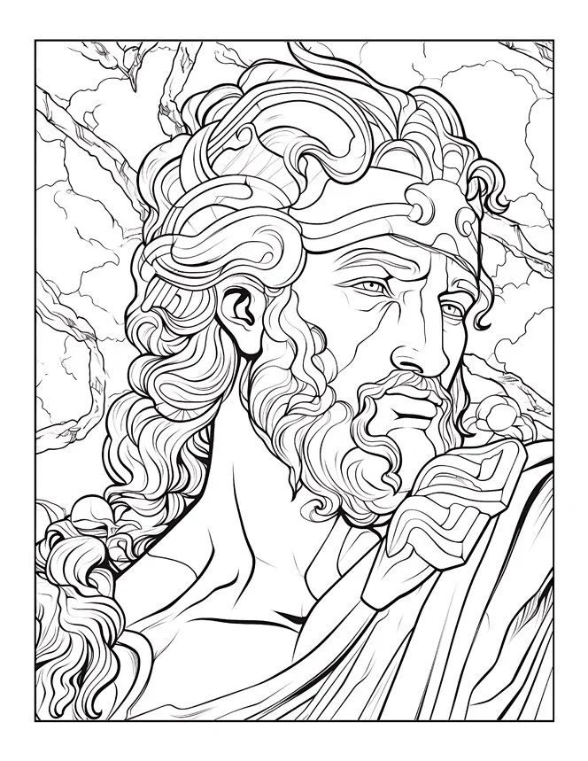 Desenhos de Mitologia Grega para colorir 19