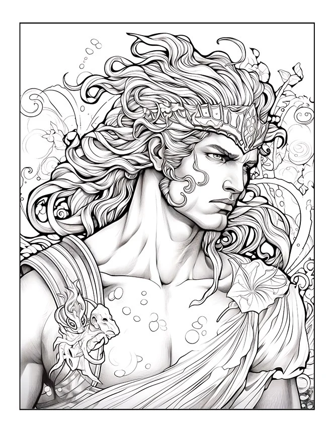 Desenhos de Mitologia Grega para colorir 21