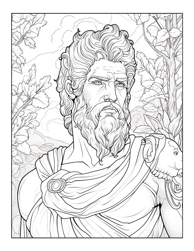 Desenhos de Mitologia Grega para colorir 22