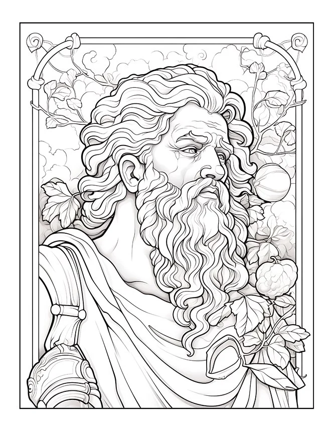 Desenhos de Mitologia Grega para colorir 24
