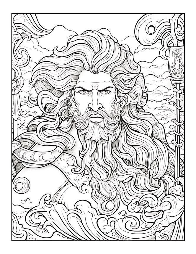 Desenhos de Mitologia Grega para colorir 27