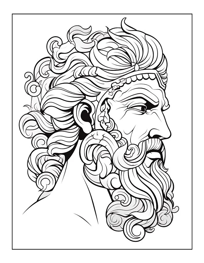 Desenhos de Mitologia Grega para colorir 28