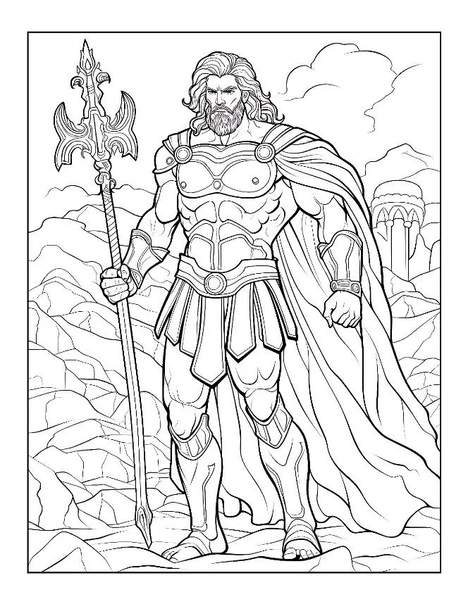 Desenhos de Mitologia Grega para colorir 3
