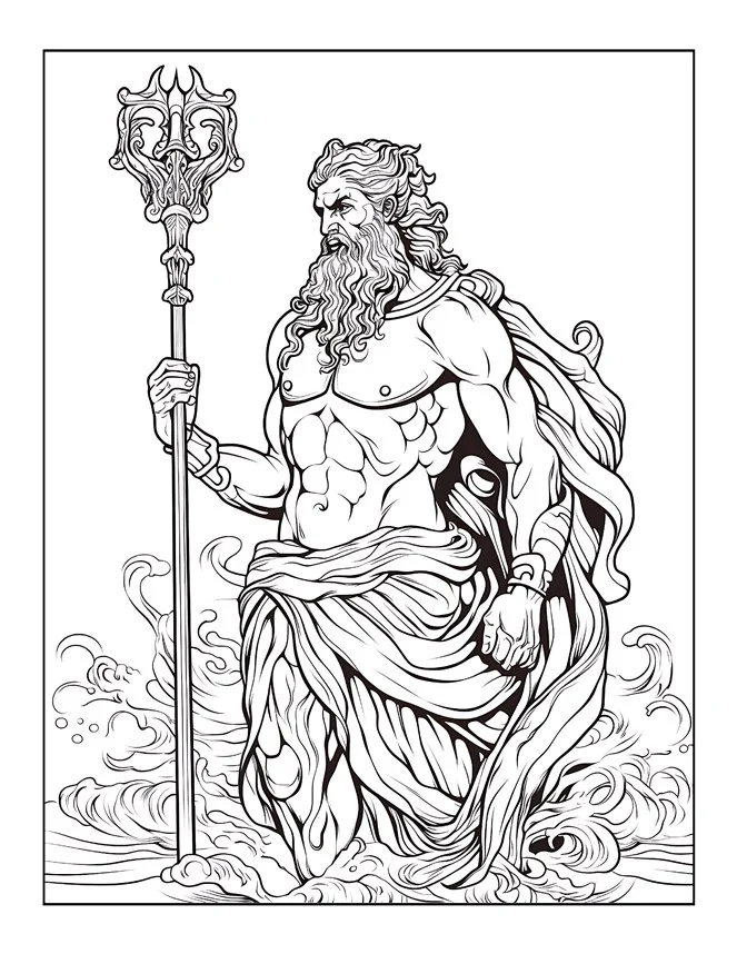 Desenhos de Mitologia Grega para colorir 30