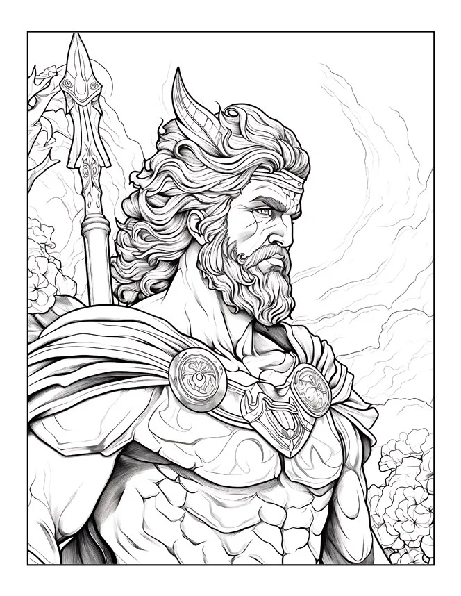 Desenhos de Mitologia Grega para colorir 32