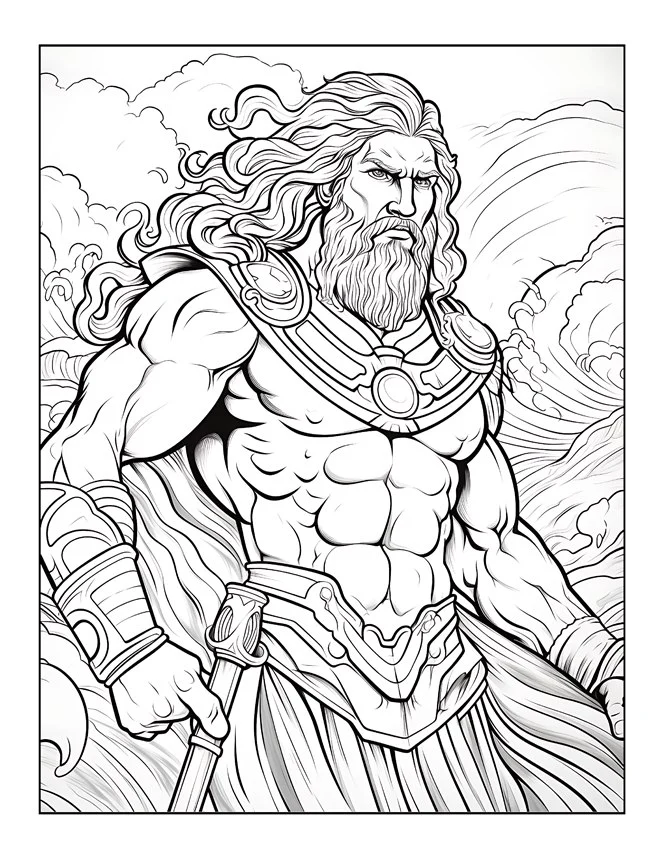 Desenhos de Mitologia Grega para colorir 33