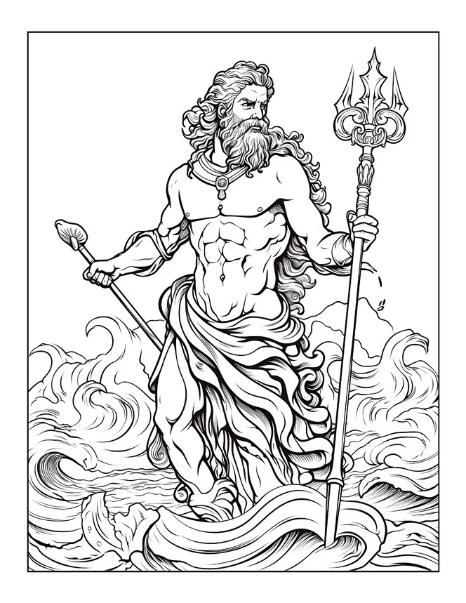 Desenhos de Mitologia Grega para colorir 34