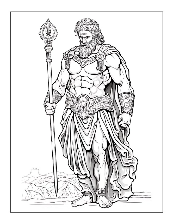 Desenhos de Mitologia Grega para colorir 35