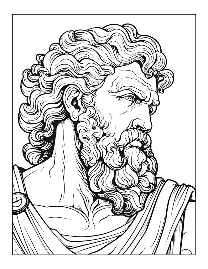 Desenhos de Mitologia Grega para colorir 38