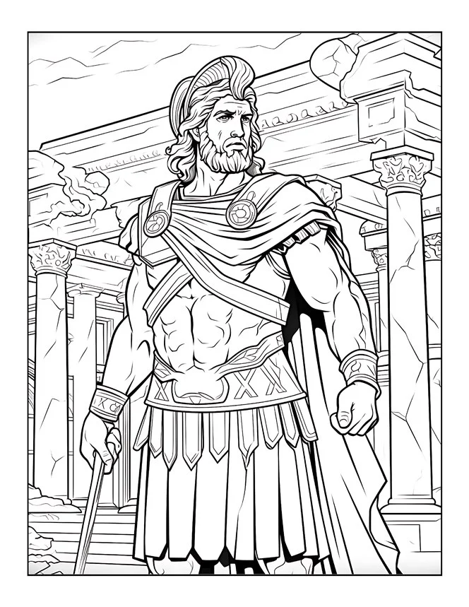 Desenhos de Mitologia Grega para colorir 40