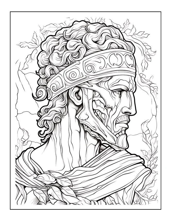 Desenhos de Mitologia Grega para colorir 42